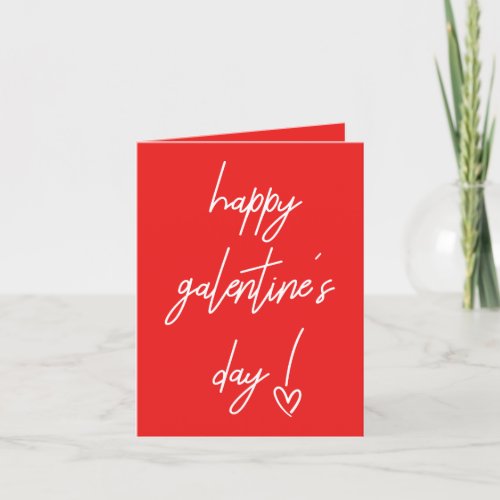 Happy Galentines Valentines Holiday Card