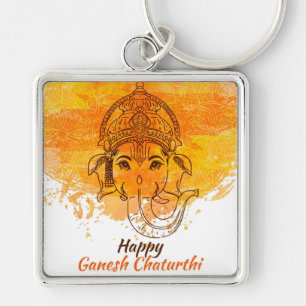Happy Ganesh Chaturthi Keychain