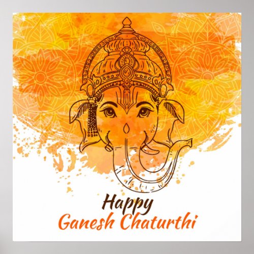 Happy Ganesh Chaturthi Poster