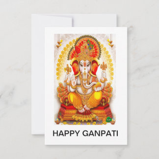 HAPPY GANPATI THANK YOU CARD