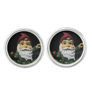 Happy Garden Gnome Cuff Links