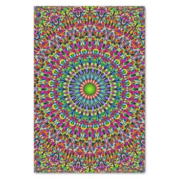 Happy Garden Mandala Tissue Paper by ZyddArt at Zazzle