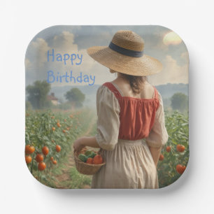 Happy Gardener  Paper Plates