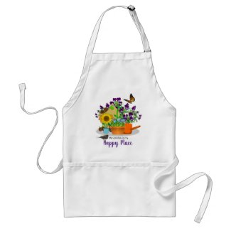 Happy Gardener White Canvas 