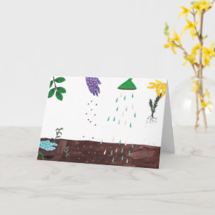 Happy Gardening Season Gardener Illustration Card