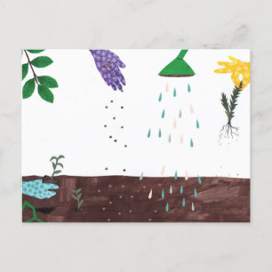 Happy Gardening Season Gardener Postcard