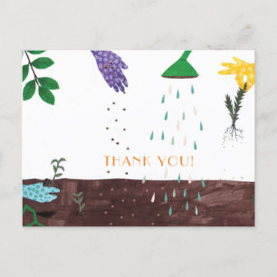 Happy Gardening Season Gardener Thank You Postcard