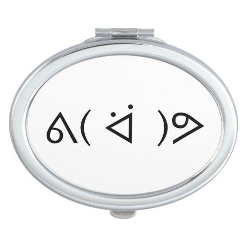 Happy Gary ᕕ ᐛ ᕗ Meme Emoticon Emoji Text Art Vanity Mirror