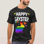 Happy Gayster Funny LGBT Gay Pride Easter Egg Hunt T-Shirt