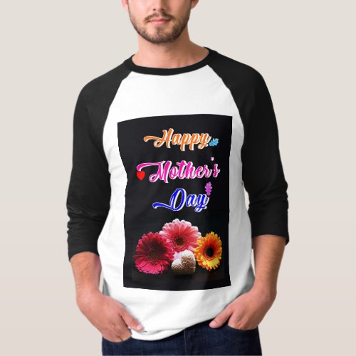 Happy Gerbera Flower Love Best Gift On Mothers Day T_Shirt