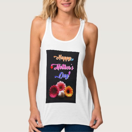 Happy Gerbera Flower Love Best Gift On Mothers Day Tank Top
