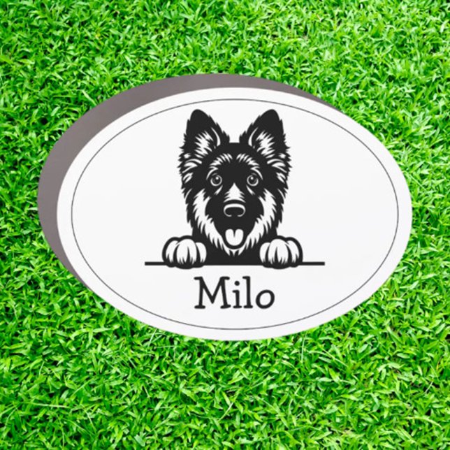 Happy German Shepard Puppy  Car Magnet (Show your love for German Shepherds with this adorable puppy car magnet.)