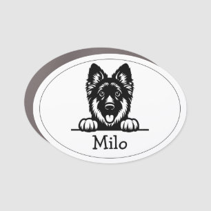 Happy German Shepard Puppy  Car Magnet