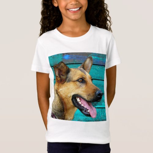 Happy German Shepherd dog T_Shirt