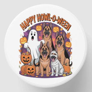 Happy German Shepherd Halloween Mini Candle Favors