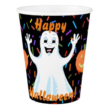 Happy Ghost Halloween Paper Cups Happy Ghost Halloween Paper Cups