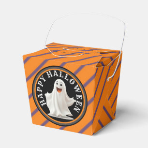 Happy Ghost Halloween Treat Box, Favor Boxes