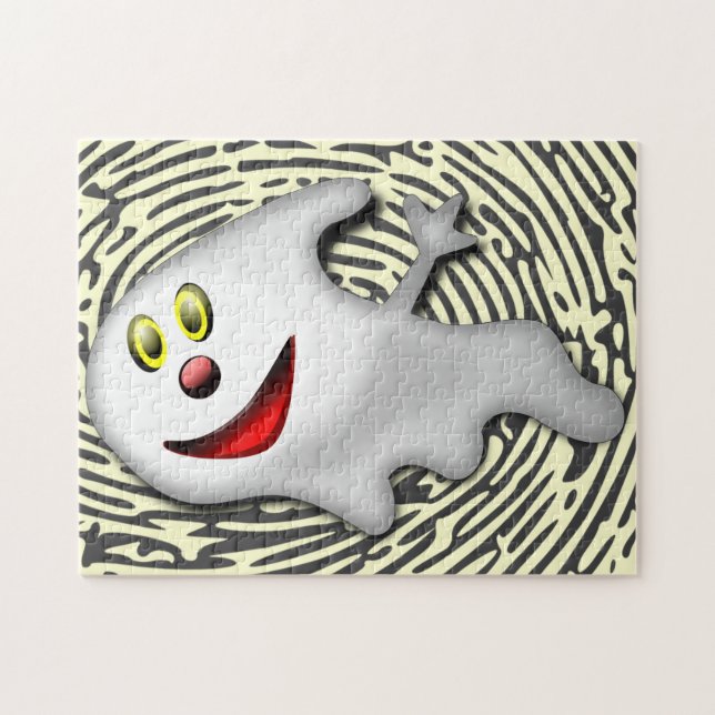Happy Ghost Jigsaw Puzzle (Horizontal)