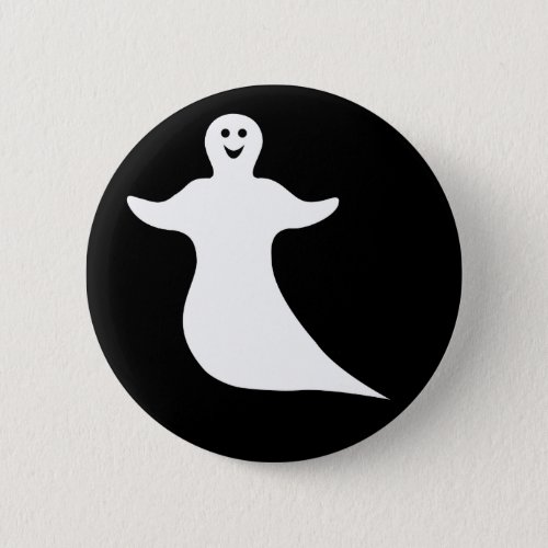 Happy Ghost Pinback Button