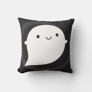Happy Ghost Throw Pillow