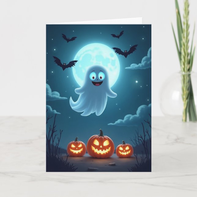 Happy Ghostly Night Card (Front)