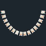 Happy Ghosts Boothday Birthday Bunting Flags<br><div class="desc">Are you celebrating a boo-thday Halloween birthday this year? Make your party extra cute and colorful with this festive Fall ghost banner! Featuring hand drawn artwork of some sweet ghosts in scarves flying through the autumn leaves. Fun jack-o-lanterns add to the decor for the perfect addition to your party! Matching...</div>