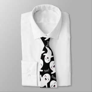 Happy Ghosts In Flight! Neck Tie