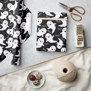 Happy Ghosts In Flight! Wrapping Paper