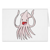 Happy Giant Squid Cartoon (Front Horizontal)