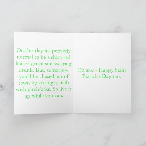 Happy Ginger Acceptance Day Green Card Zazzle