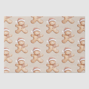 Happy Gingerbread and Star Cookie Tissue Paper