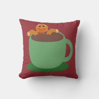 Happy Gingerbread Man Relaxing Cocoa Holiday 