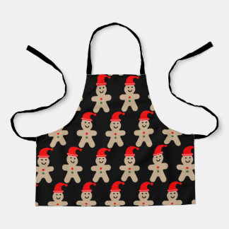 Happy Gingerbread man Winter Apron