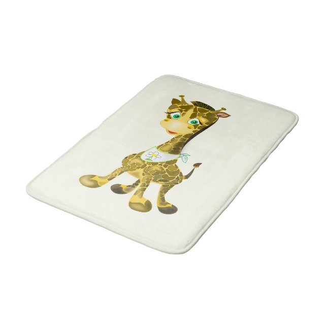 Happy Giraffe Bath Mat (Angled)