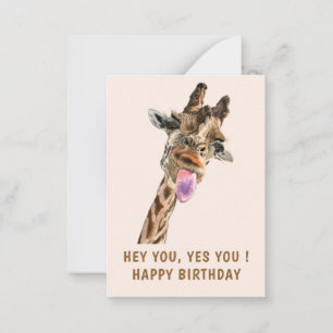 Happy Giraffe Birthday Card