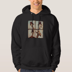 Happy Giraffe Face Zoo Animal Photobooth Cute Gira Hoodie