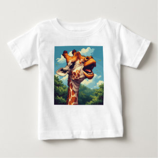 Happy Giraffe Pixel Art T-Shirt