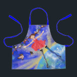 Happy Girl and Spring Birds Apron<br><div class="desc">Happy Girl with Spring Birds Aprons for Kids or Adults Apron Gifts ( Choose Size ) - by MIGNED Painting Design - Transferable / Customizable</div>