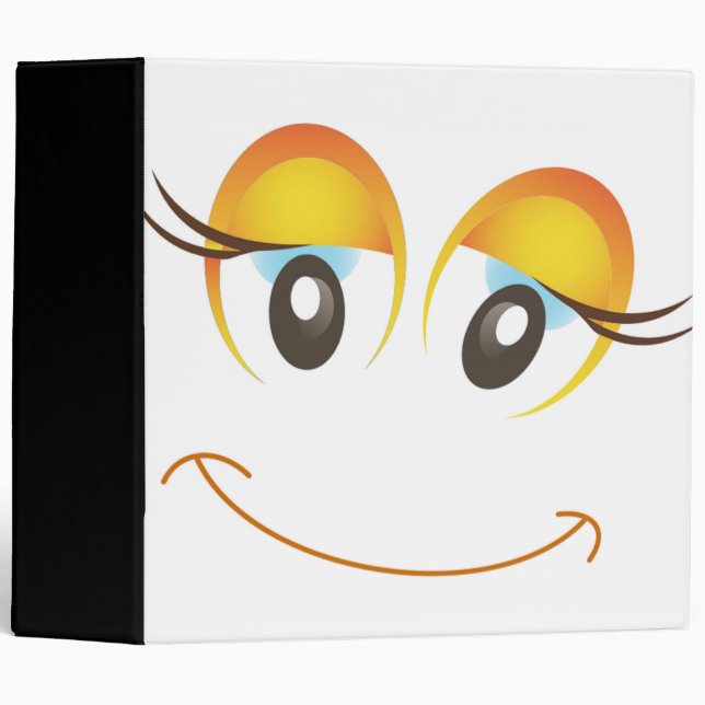 HAPPY GIRL FACE BINDER (Front/Spine)