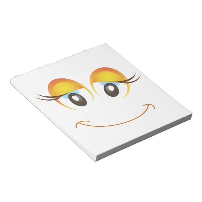 HAPPY GIRL FACE NOTEPAD (Angled)