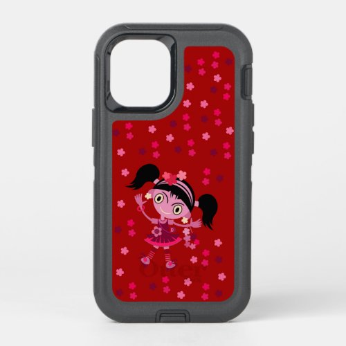 HAPPY GIRL GIFT WITH FLOWER GREATINGS BIRTHDAY  OtterBox DEFENDER iPhone 12 MINI CASE