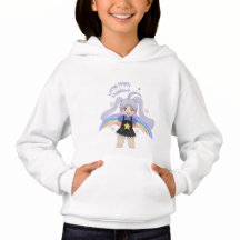 Happy Girl Hand Drawn Illustration – Little Happy