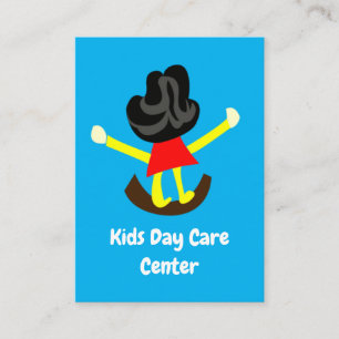 Happy Girl Kids Day Care Center Business Card