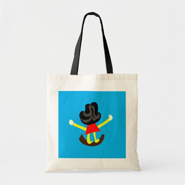 Happy Girl On Swing   Tote Bag (Front)
