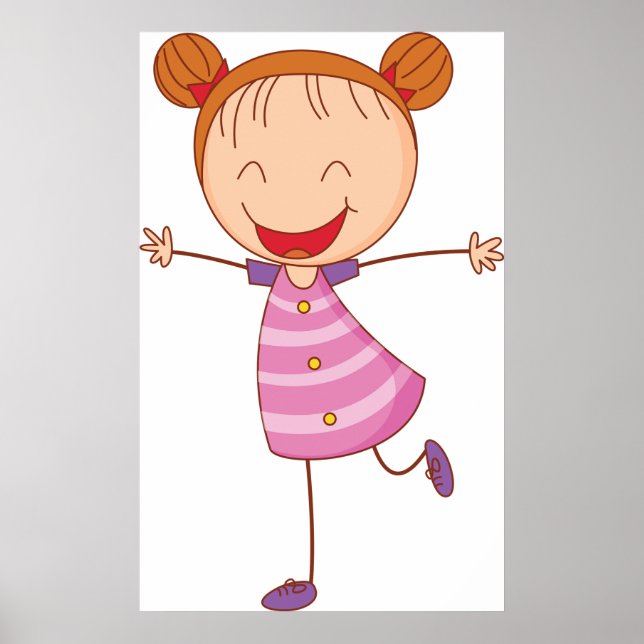 Happy Girl Poster (Front)