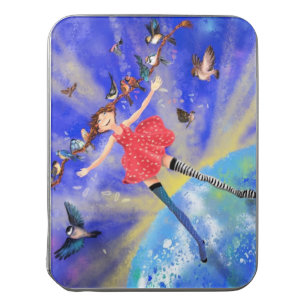 Happy Girl with Birds Puzzle - Joy