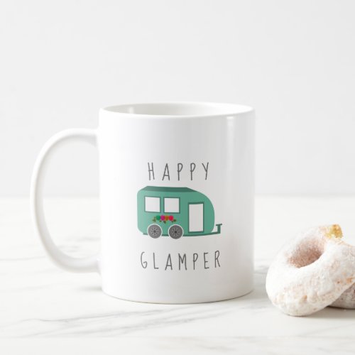 Happy Glamper Cute Womens Camping Coffee Coffee Mug