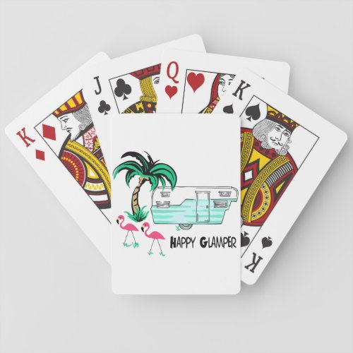 Happy Glamper Poker Cards