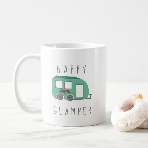 Happy Glamper RV Womens Camping Coffee Mug