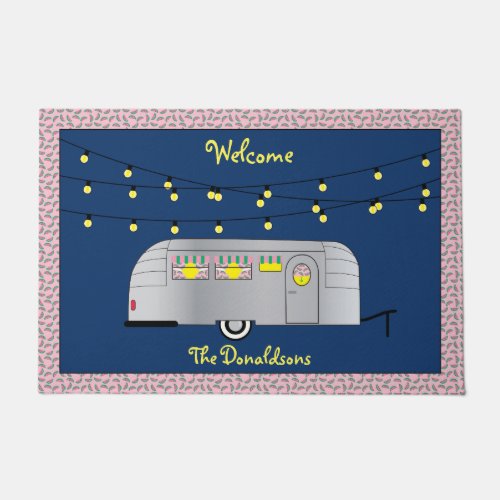 Happy Glamper Vintage Streamline Trailer Doormat